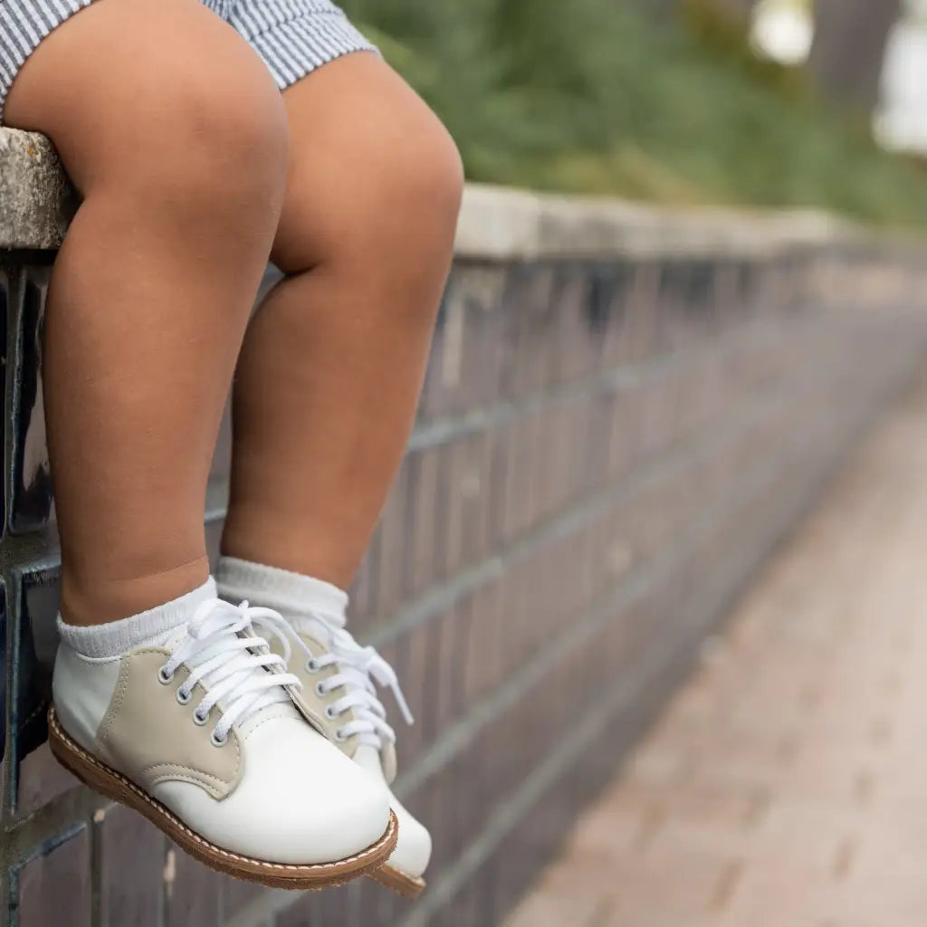 Albert Saddle White/Ecru – Zimmerman Shoes