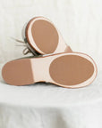 leather shoes with anti-slip shoe pads