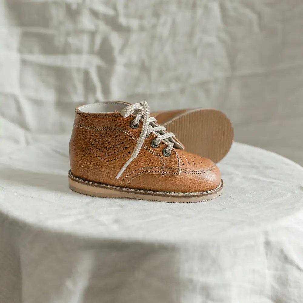 Brown Leather Boot - Sizes 2-9 – Zimmerman Shoes