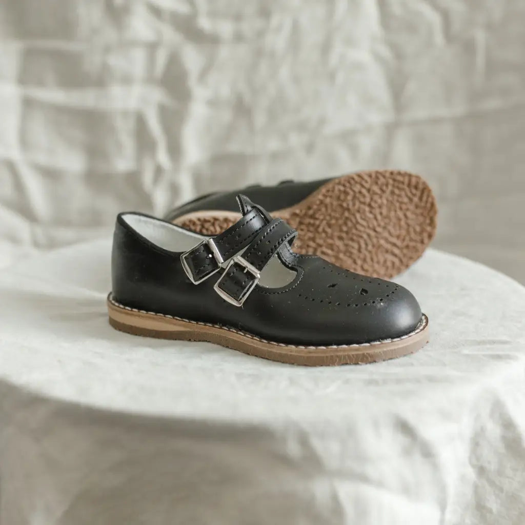 Claire T - Strap - Black t - straps