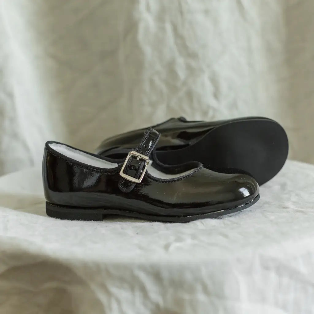 Eleanor Mary Jane Black Patent Zimmerman Shoes