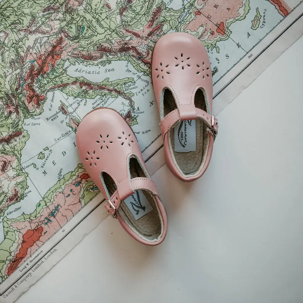 Flora T - Strap - Blush Pink t - straps