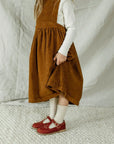 children's t-strap shoe in rust sizes 5-12