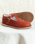 children's t-strap shoe in rust sizes 5-12