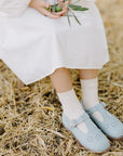 Flora T - Strap - Pale Blue t - straps