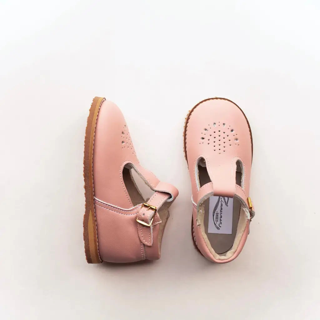 Little Girls Leather Dress Shoe Pink Leather T Strap 4 (Infant) / Medium (E) Little Girls Leather Dress Shoe Pink Leather T Strap 4 (Infant) / Medium (E)