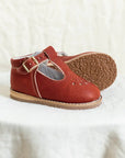 children's t-strap shoe in rust sizes 2-7