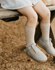 Greta T - Strap - Dove Grey Dress Shoe