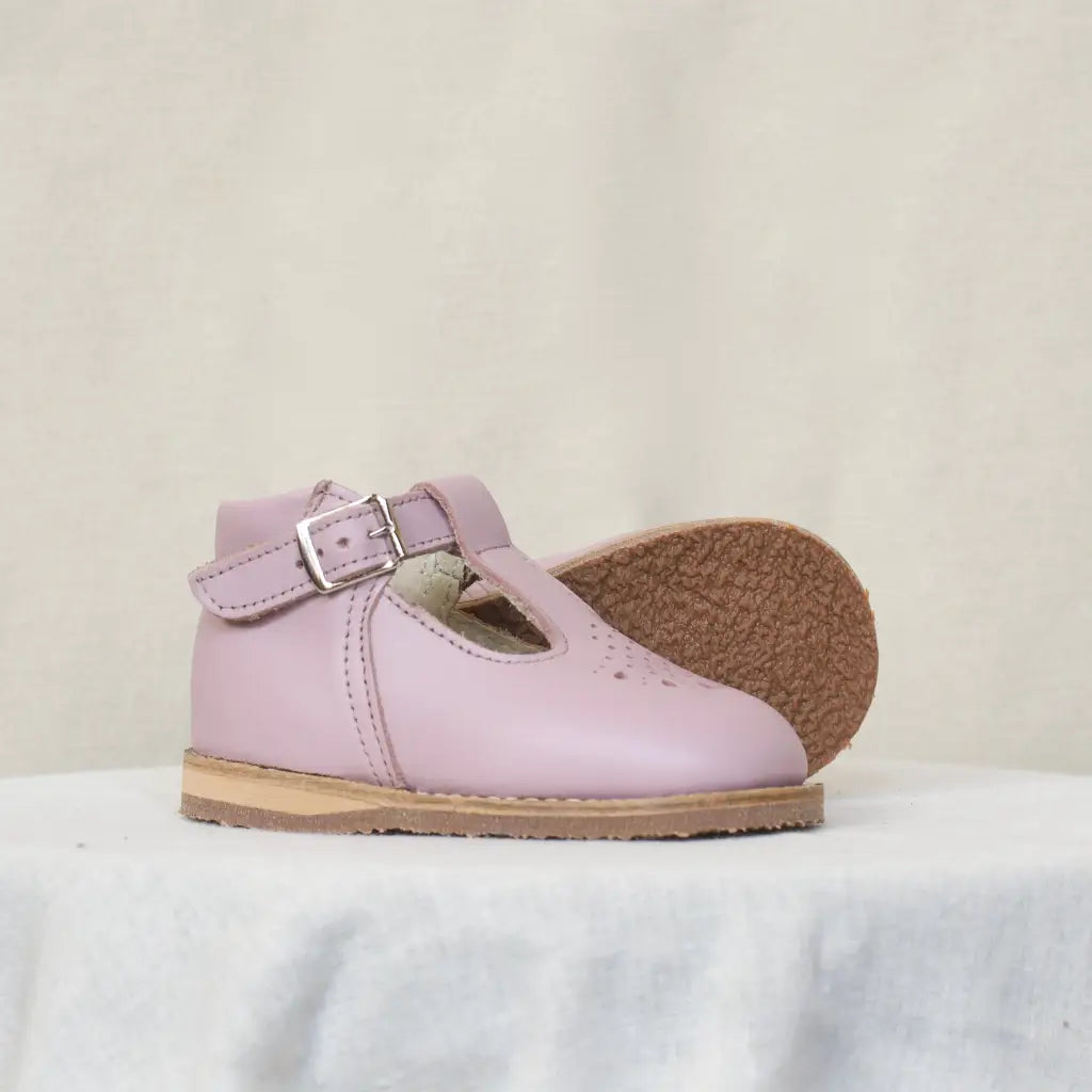 Little Girls Leather Dress Shoe Lilac Leather T Strap 3 (Infant) / Medium (E) Little Girls Leather Dress Shoe Lilac Leather T Strap 3 (Infant) / Medium (E)
