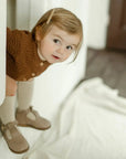 children's t-strap in shiny beige sizes 2-7