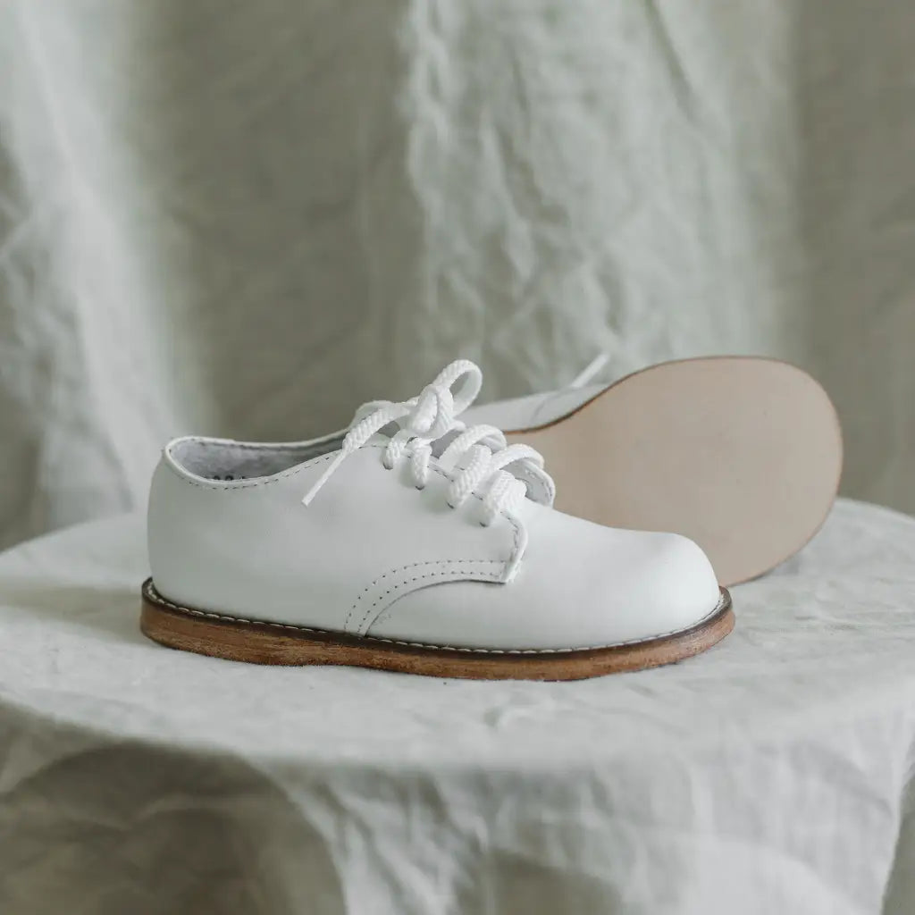 white toddler dress shoes Harvey Oxford
