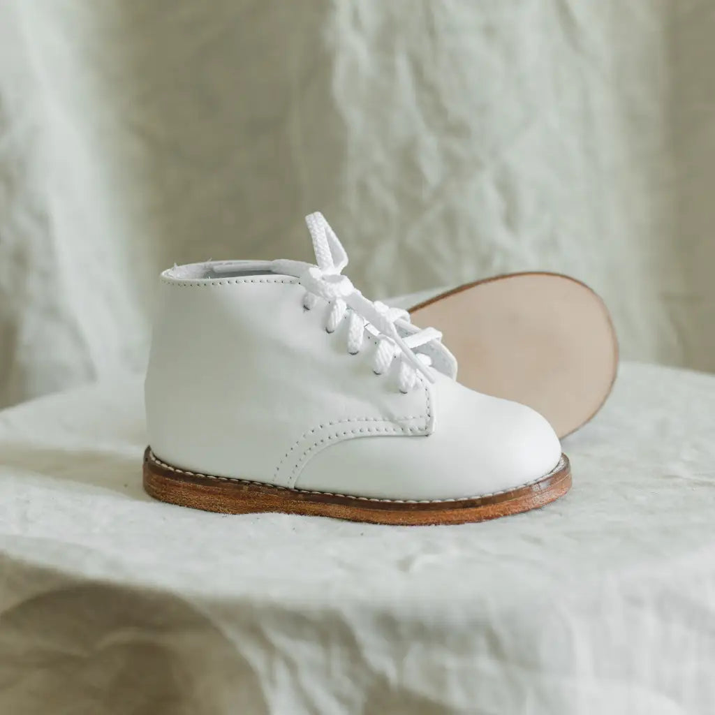 Henry First Walker White (Leather Sole) – Zimmerman Shoes
