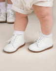 Henry First Walker - White (Leather Sole)