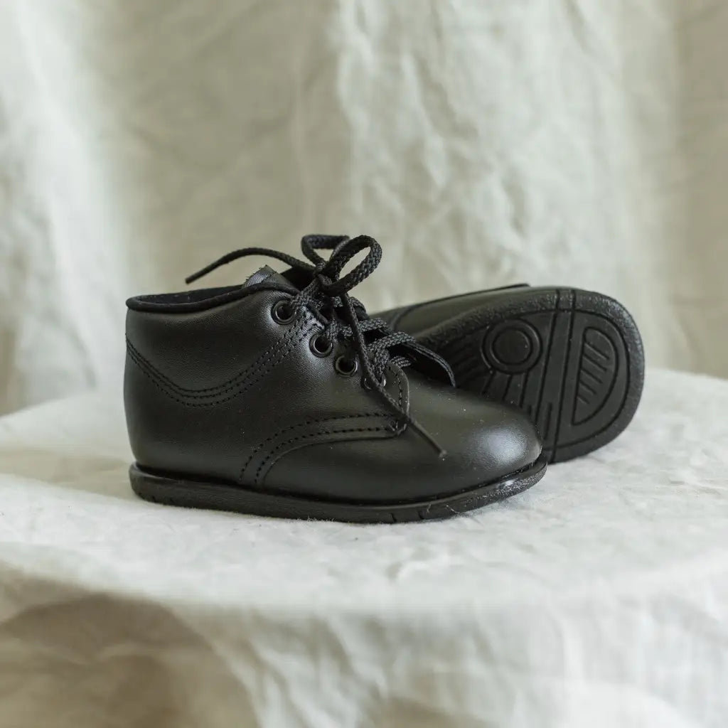 black infant dress shoes James Boy's Leather Lace Up Shoe (Baby) Patent Black / Toddler 6 main image 1