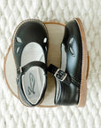 classic mary jane children's shoe in black sizes 5-12
