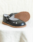 classic mary jane children's shoe in black sizes 5-12