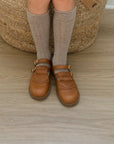 Kiltie T - Strap - Cognac Shoes