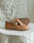 Kiltie T - Strap - Cognac Shoes