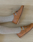 Kiltie T - Strap - Cognac Shoes