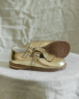 Kiltie T - Strap - Gold Shoes