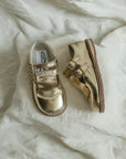 Kiltie T - Strap - Gold Shoes