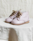 milo leather boot in color peony