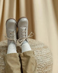 milo leather boot in color sand