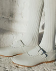 Scalloped Mary Jane - Dark Grey jane’s