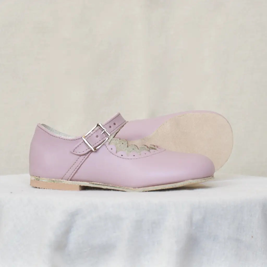 Scalloped Mary Jane - Lilac