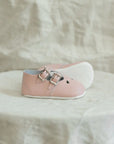 Soft Soled Double T - Strap - Pink