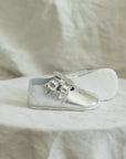 Soft Soled Double T - Strap - Silver