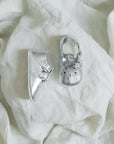 Soft Soled Double T - Strap - Silver