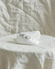 Soft Soled Double T-Strap - White