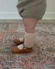 Soft Soled Mary Jane - Cognac Shoes