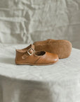 Soft Soled Mary Jane - Cognac Shoes