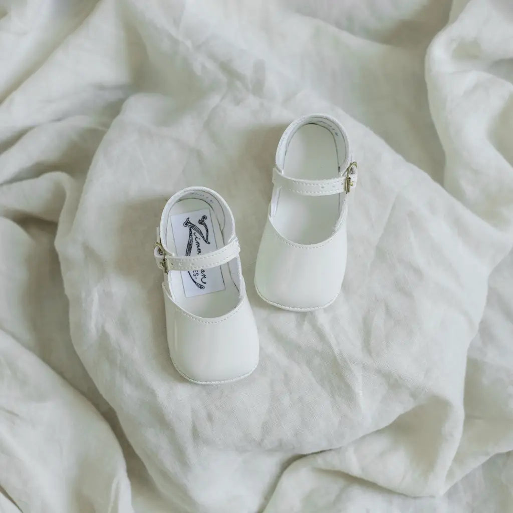 Soft Soled Mary Jane Ivory Patent – Zimmerman Shoes