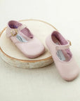 soft soled mary jane in color peony