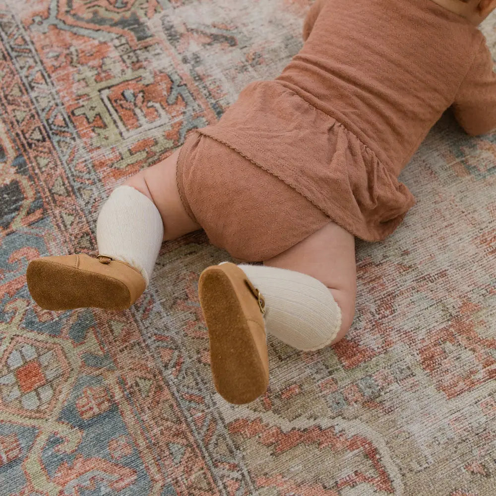 Soft Soled Mary Jane - Tan Shoes