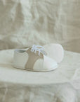 Soft Soled Saddle Shoe - White/Ecru