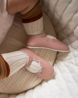 Soft Soled Scalloped Mary Jane - Pink