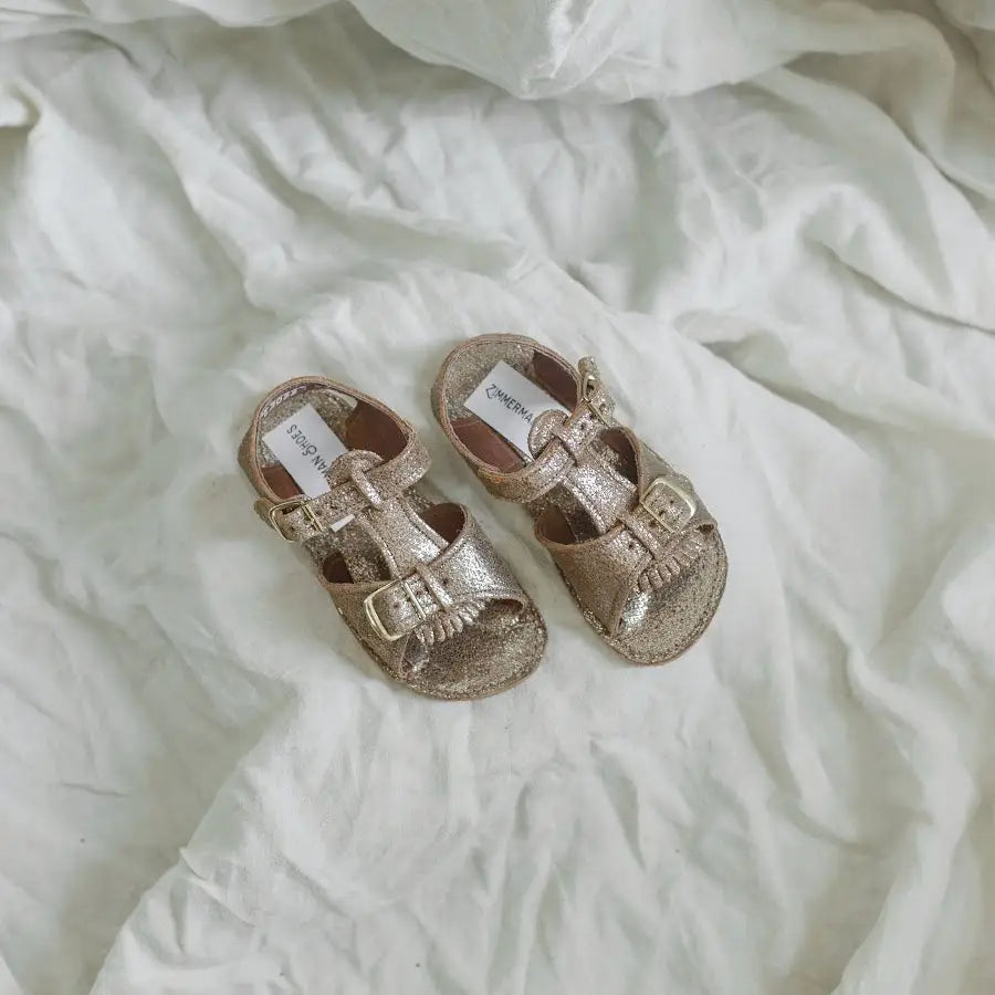 Stevie Sandal - Brown Sparkle sandals
