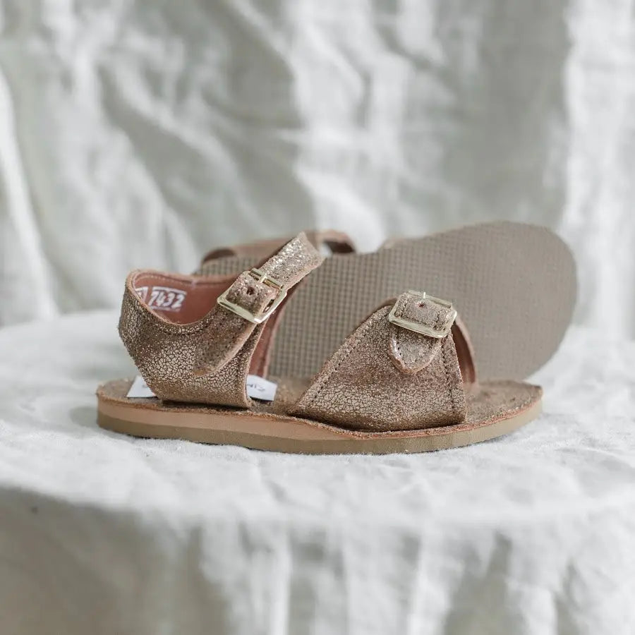 Stevie Sandal - Brown Sparkle sandals