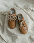 Wing Tip Oxford - Cognac Shoes