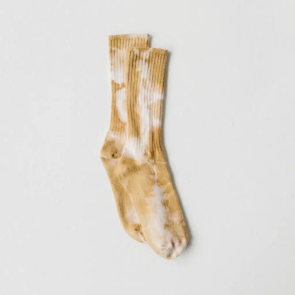 Adult Marigold Tie Dye Socks