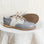 artie leather saddle shoe in color heron fog