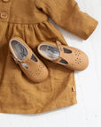 Flora T - Strap - Camel t - straps
