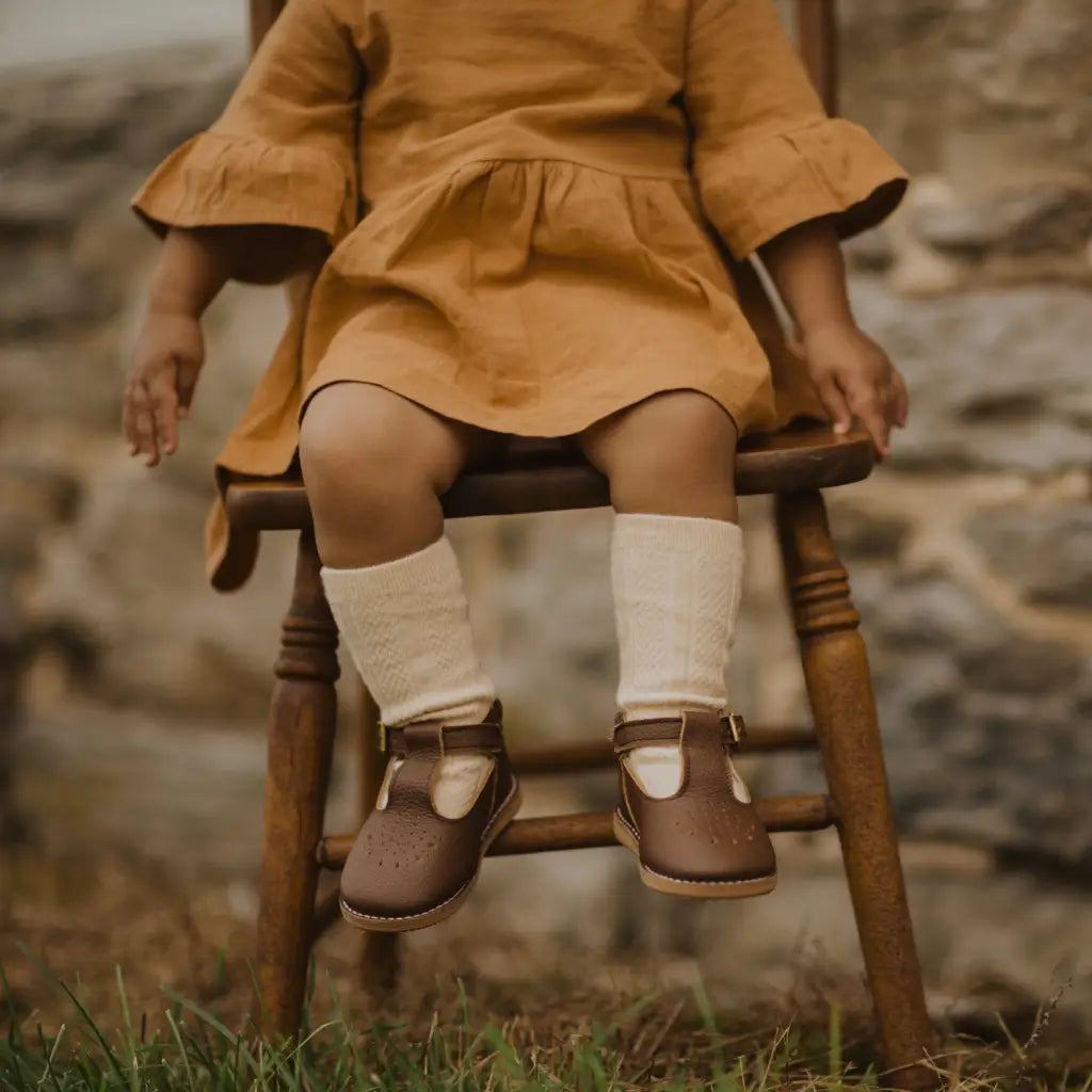 Greta T - Strap - Dark Brown Dress Shoe