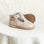 children's t-strap in shiny beige sizes 2-7