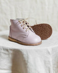 milo leather boot in color peony