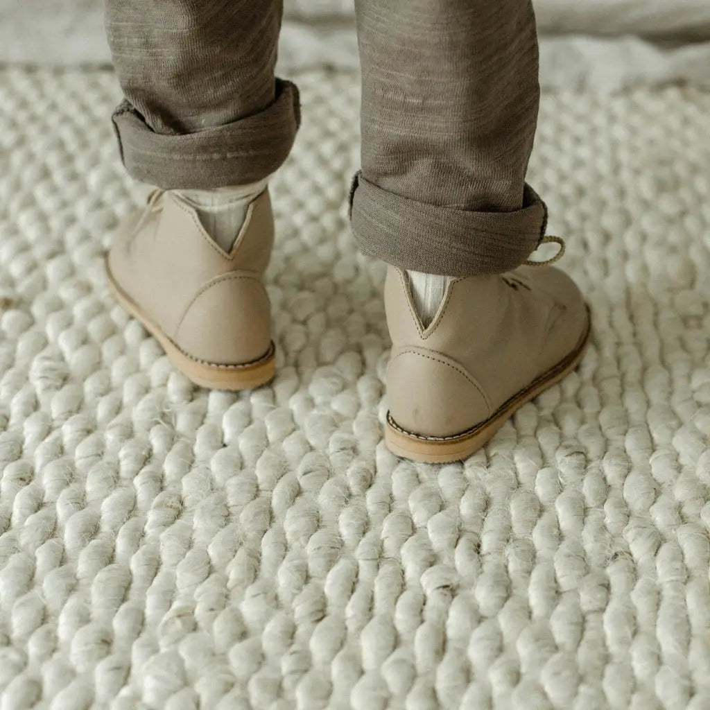 Greige Boot for Kids - Leather Boot – Zimmerman Shoes Greige Boot for Kids - Leather Boot – Zimmerman Shoes